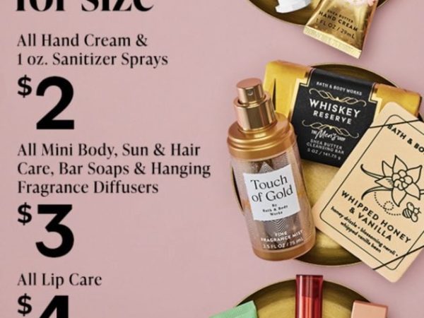 Bath & Body Works: $2, $3, and $4 Gifts Today!